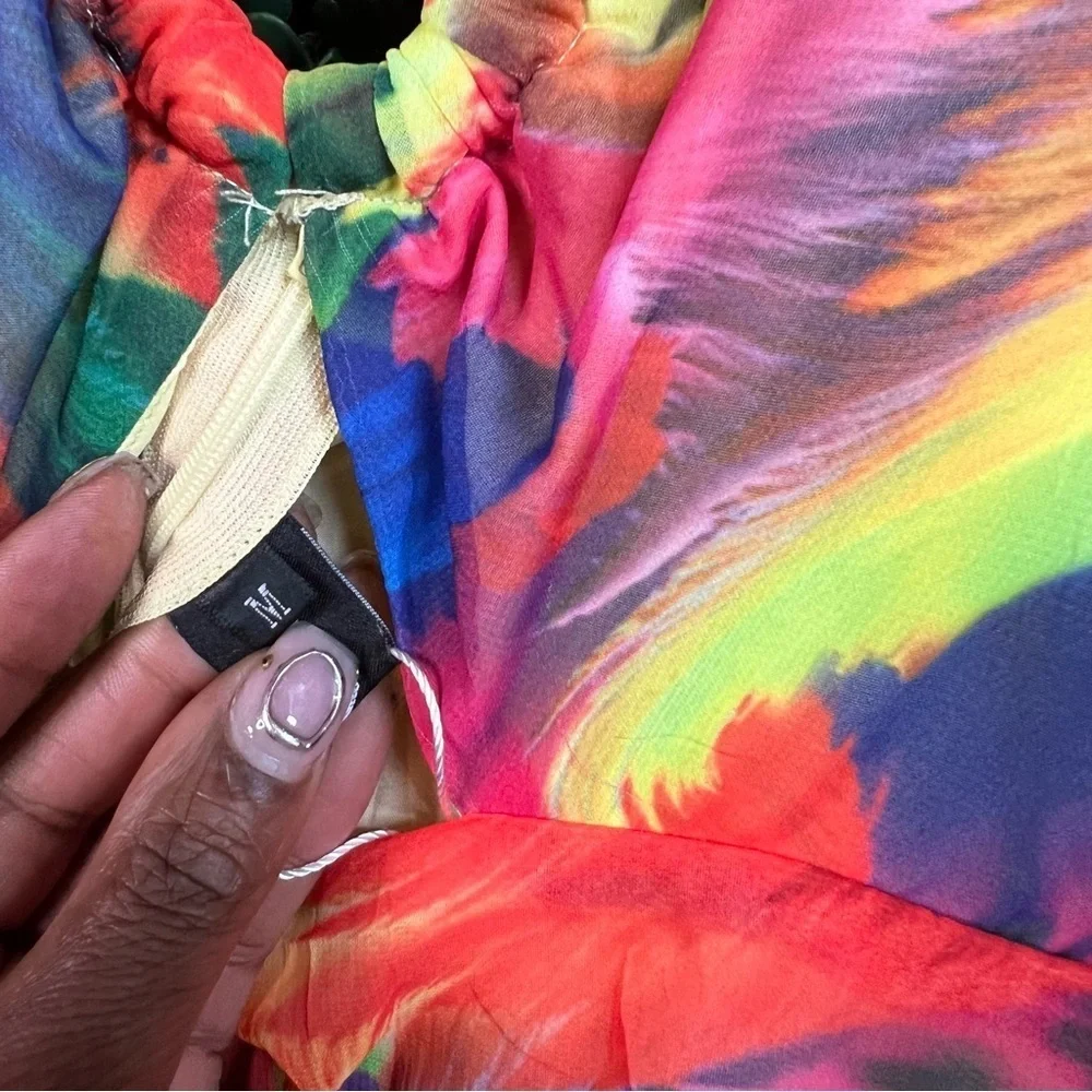 LORAGAL | Multicolor Maxi Dress - Picture 3 of 4